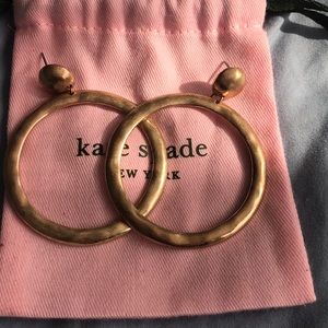 Anthropologie gold hoop earrings